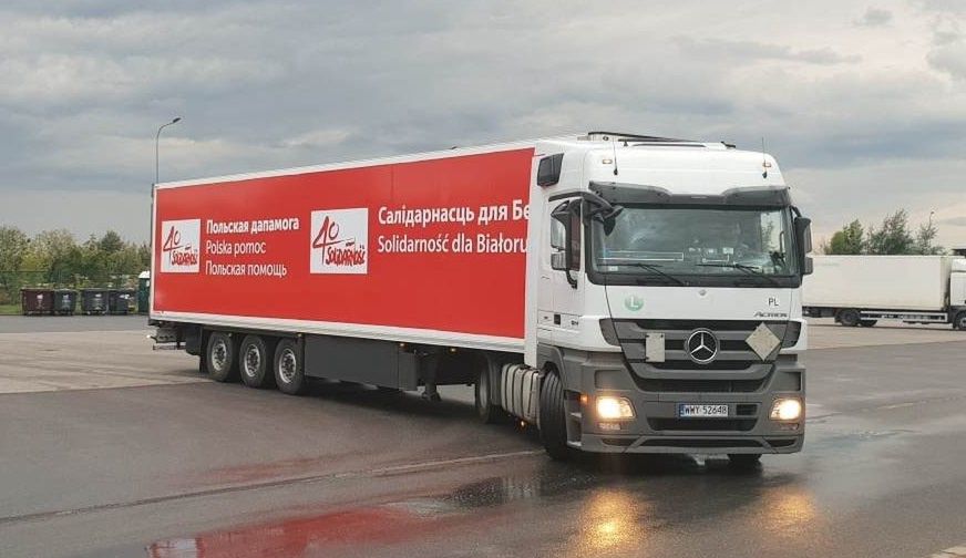 Białoruś. Polskie MSZ interweniuje ws. zatrzymania transportu ze wsparciem dla strajkujących