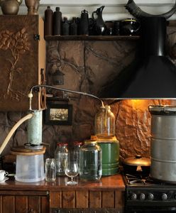 Zlikwidowali leśną bimbrownię. W środku odkryli setki litrów alkoholu