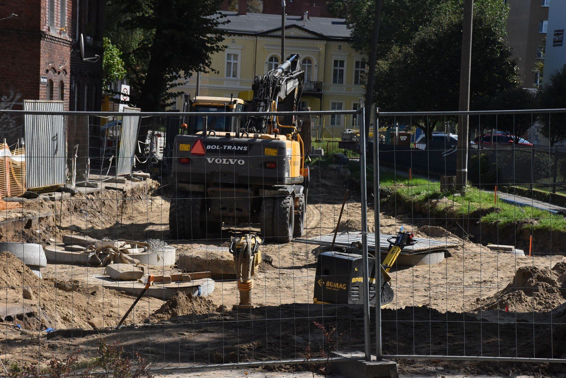 Trwa przebudowa ulicy Jagiellońskiej w Malborku