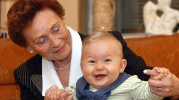 Babcia Danuta z wnuczkiem Miłoszem