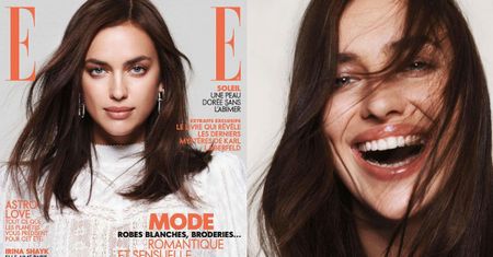 Pogodna Irina Shayk czaruje uśmiechem w sesji dla francuskiego "Elle"