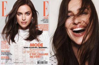 Pogodna Irina Shayk czaruje uśmiechem w sesji dla francuskiego "Elle"