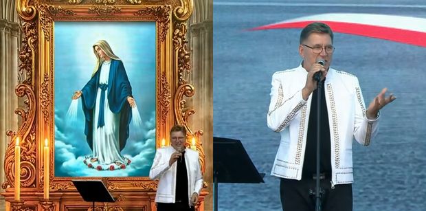 Bayer Full GWIAZDĄ koncertu TV Trwam i Radia Maryja. Świerzyński śpiewał o "małej blondyneczce", a potem "żartował" z kobiet po 40-stce (WIDEO)
