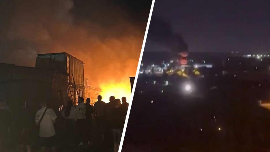 Pożar w Domodiodewie pod Moskwą