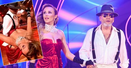 "Taniec z gwiazdami". Sylwia Madeńska kusiła nie tylko dekoltem. A Rutkowski? Gdzie jego oryginalna fryzura?