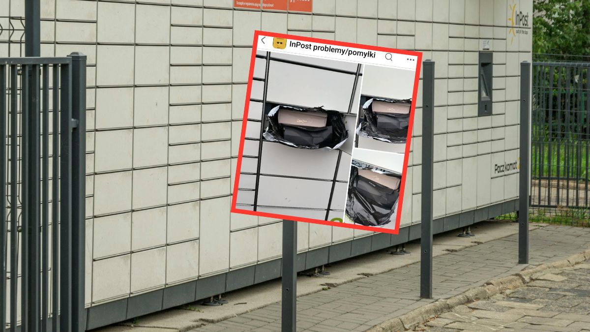 Pan Jerzy musiał siłą wyjąć przesyłkę z paczkomatu 