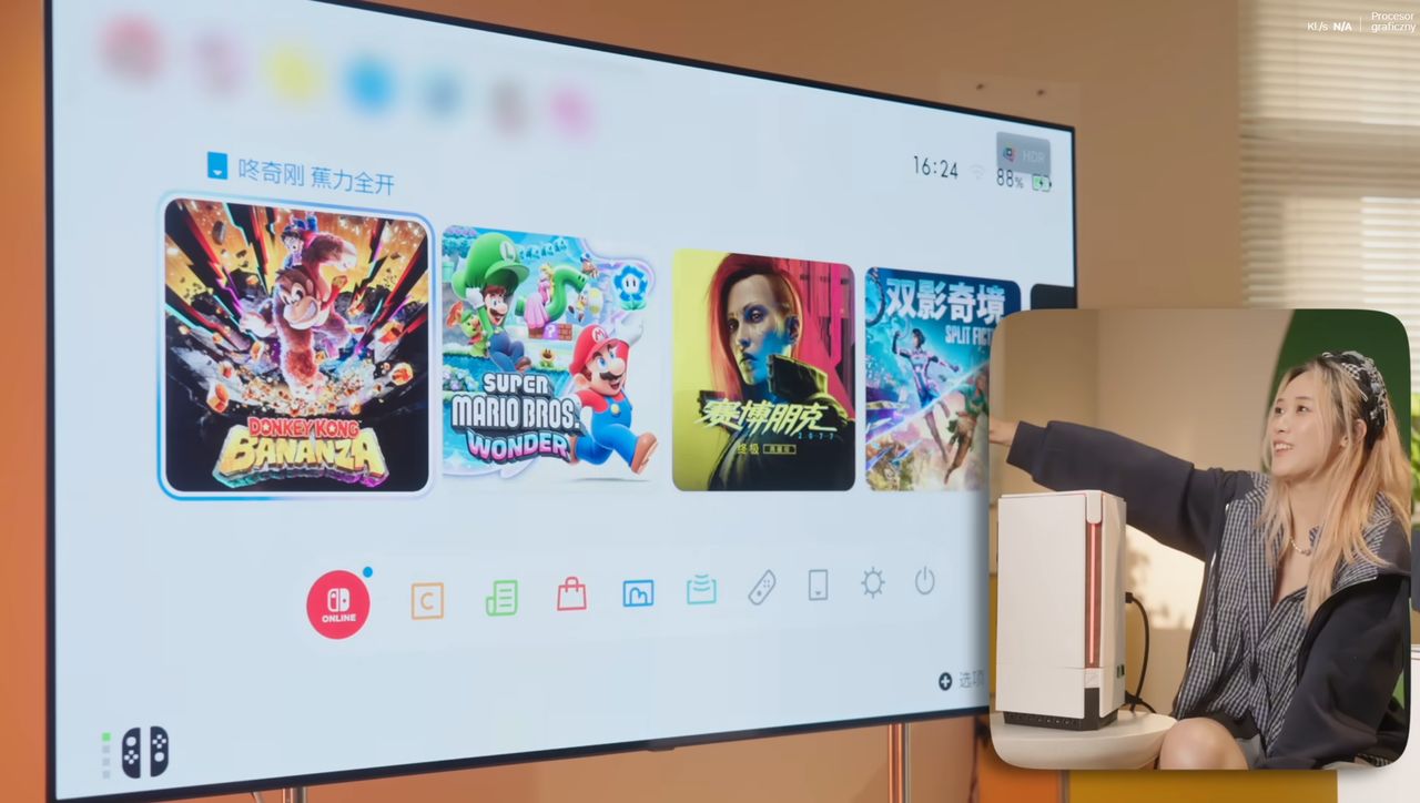 Ningtendo PXBOX 5 w trybie Switcha 2