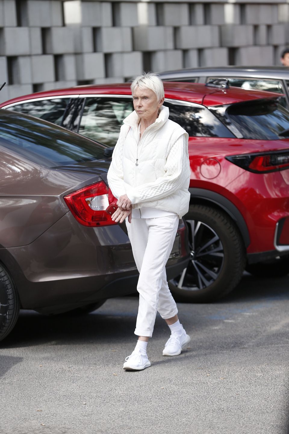 Ewa Błaszczyk na pogrzebie 