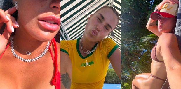Aryna Sabalenka obwieszona diamentami za prawie PÓŁ MILIONA ZŁOTYCH pozdrawia z wakacji. Skromnie? (ZDJĘCIA)