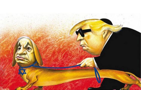 „New York Times” przeprasza za karykaturę z premierem Izraela jako psem przewodnikiem Trumpa. „Antysemickie tropy, błąd w ocenie”