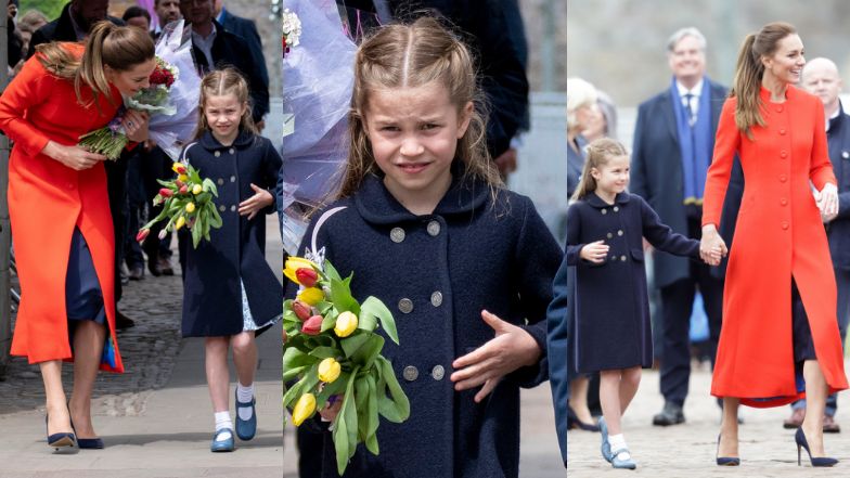 Książę William i Kate Middleton z dziećmi w Walii