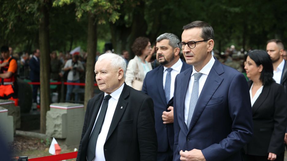 Jarosław Kaczyński i Mateusz Morawiecki