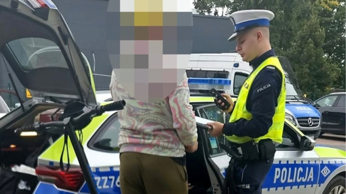 12-latek został zatrzymany podczas jazdy hulajnogą elektryczną.