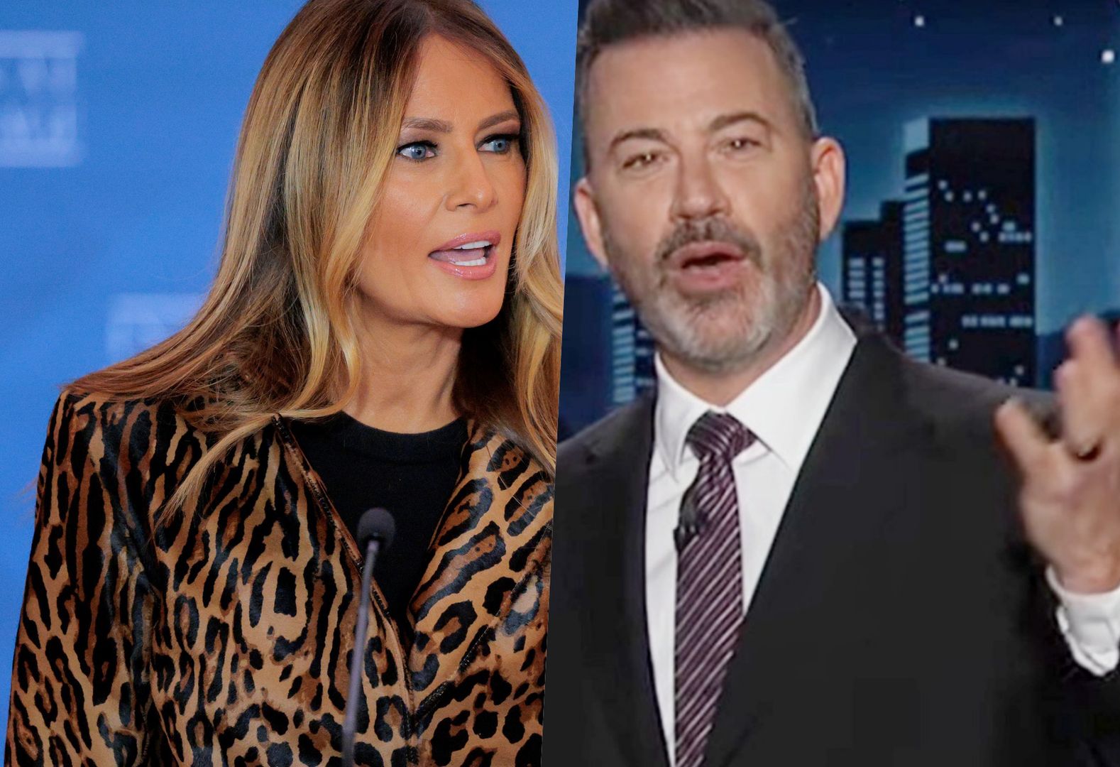 Żartuje z Trumpa i Melanii. "Zazwyczaj oferuje pieniądze i bilety lotnicze imigrantom, gdy się rozwodzi"