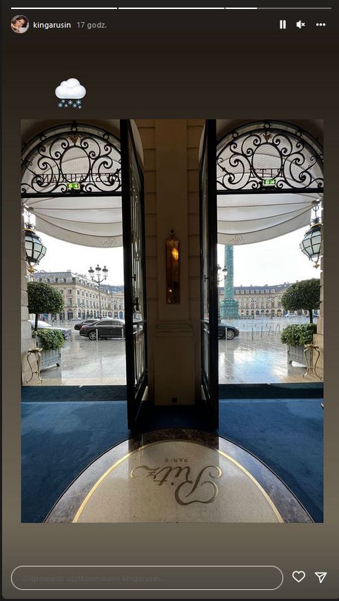 Kinga Rusin w Paryżu - korty Rolanda Garrosa i hotel Ritz