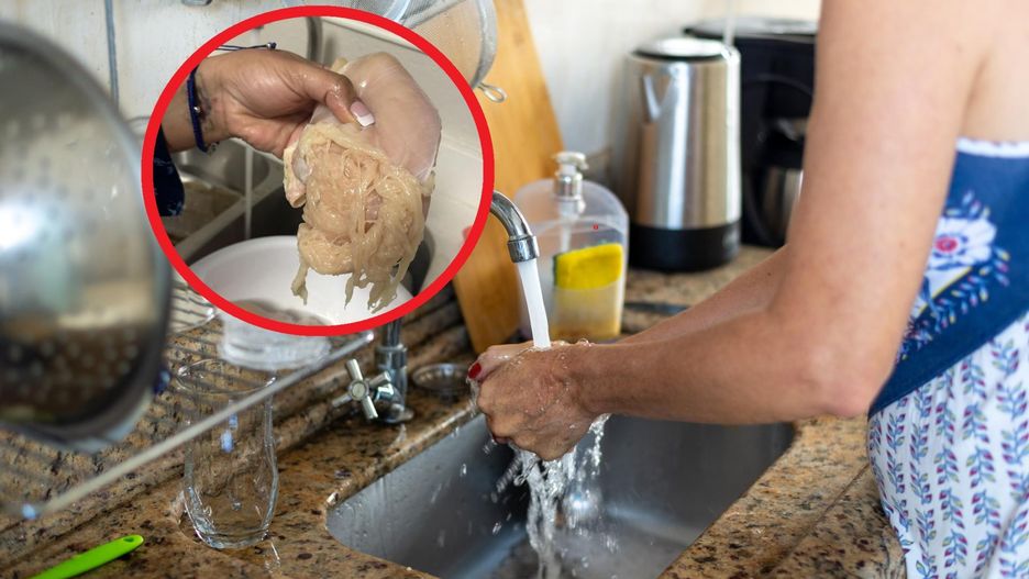 Kurczak zmienił wygląd po umyciu