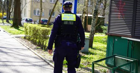 Bezdomny utknął w wiacie śmietnikowej. "Wołał o pomoc"