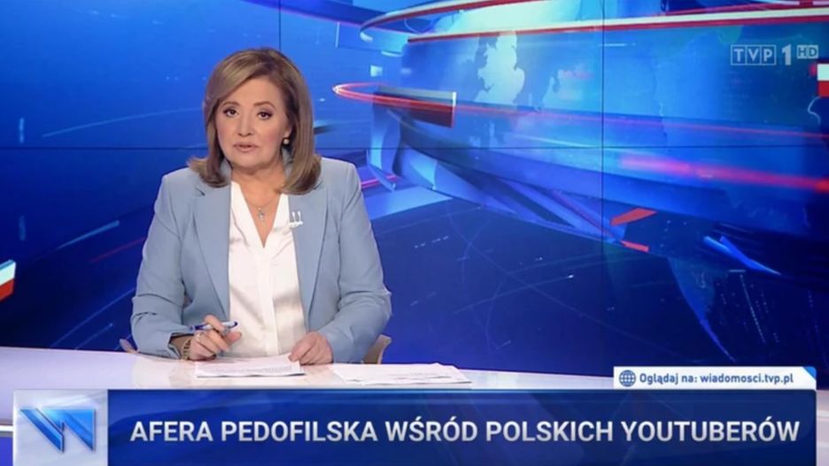 Danuta Holecka "Wiadomości" TVP