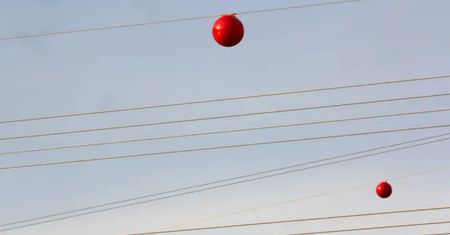 Kolorowe kule na liniach wysokiego napięcia. Jaką funkcję pełnią?