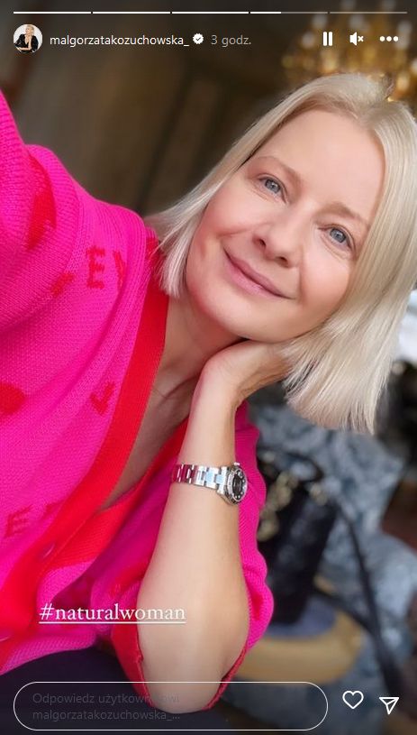 Małgorzata Kożuchowska bez makijażu