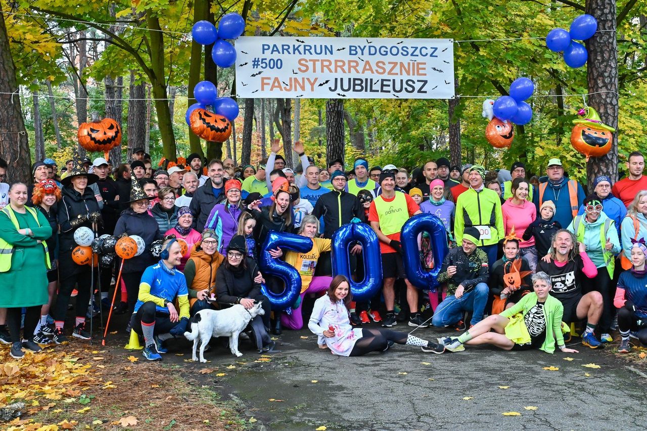 Parkrun Bydgoszcz po raz 500. Pobili rekord frekwencji na jubileusz
