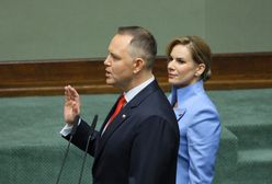 Uderzył w Nowacką. Nawrocki w przemówieniu o lekturach