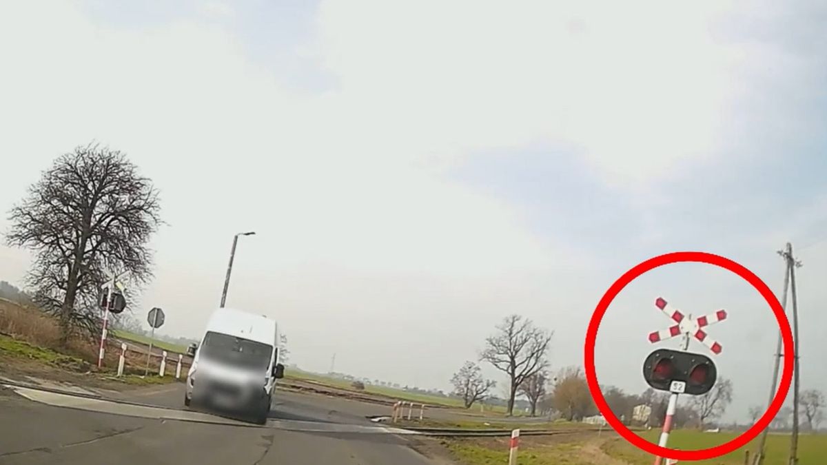 Nagranie z przejazdu w miejscowości Rożniaty