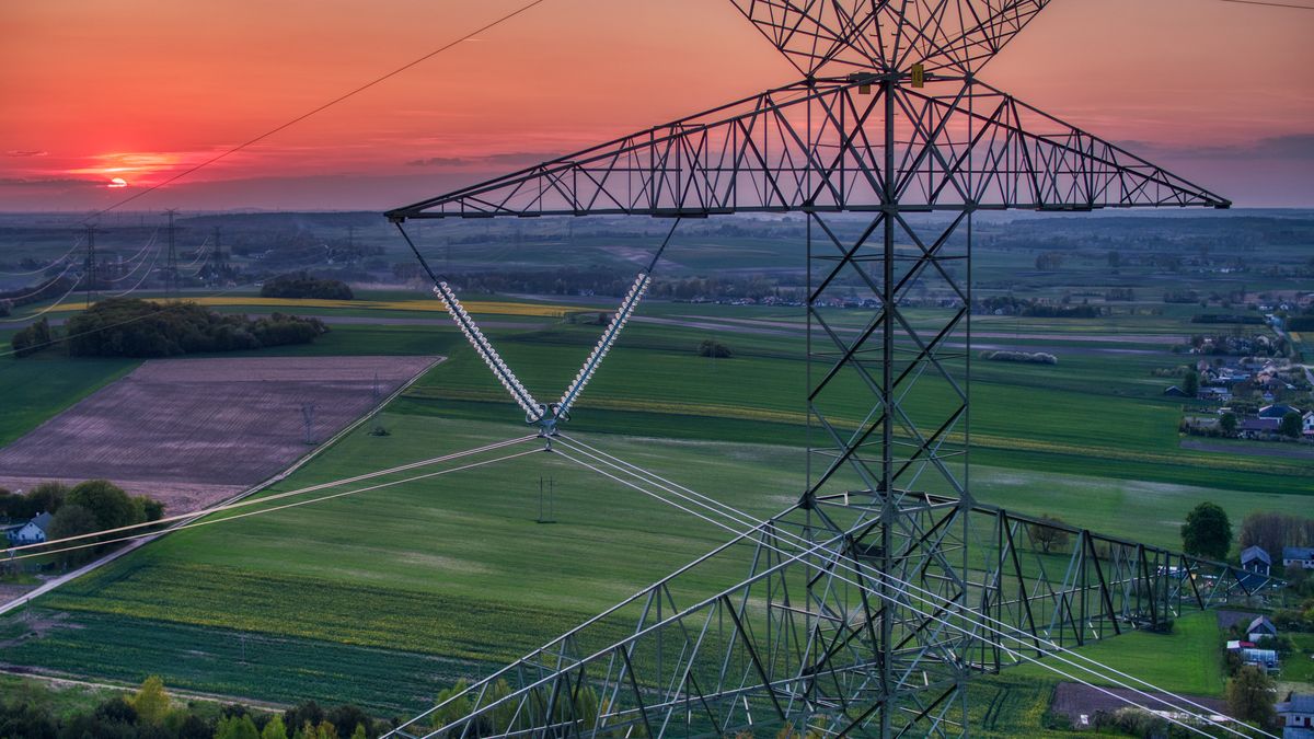 moc, energetyczne, krajobraz, elektric, wschody, sylwetka, kreska, kabel, drut, chmura, pola, dzisiejszy wieczór, kerala, wieza, pylon, morski, ogrodzenia