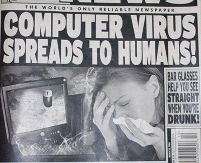 O człowieku który zaraził się wirusem… komputerowym?!