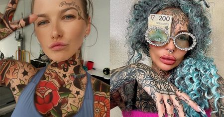 "WYTATUOWANA" Anna Lewandowska chce być jak "królowa życia"... Widzicie różnicę? (FOTO)