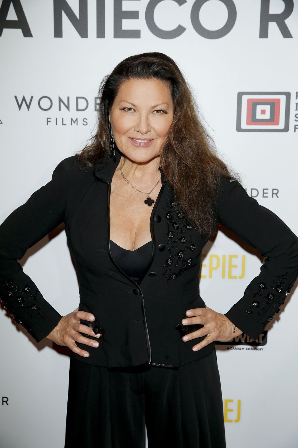 Liliana Komorowska na premierze filmu "Każdy wie lepiej"