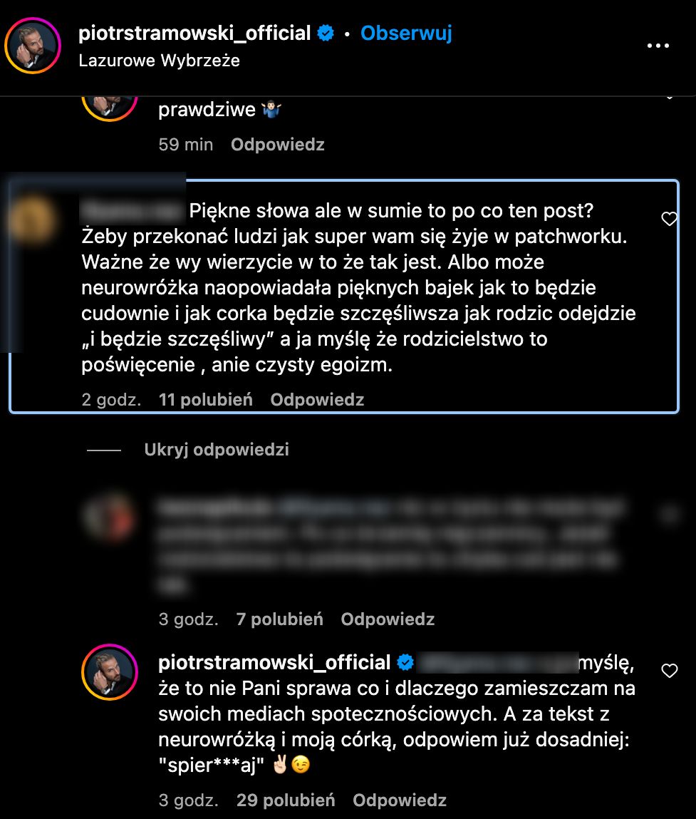 Piotr Stramowski nie wytrzymał