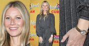 Gwyneth Paltrow prezentuje sygnet ślubny na ściance