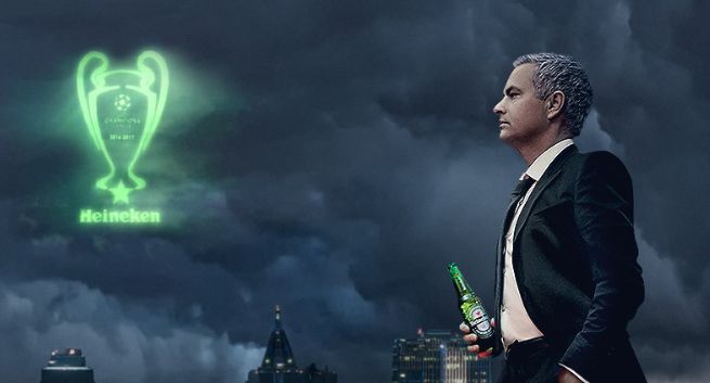 „Wejdź do gry” - Jose Mourinho reklamuje loterię piwa Heineken związaną z Ligą Mistrzów