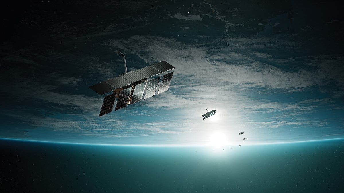 
Obraz satelitarny SAR ICEYE