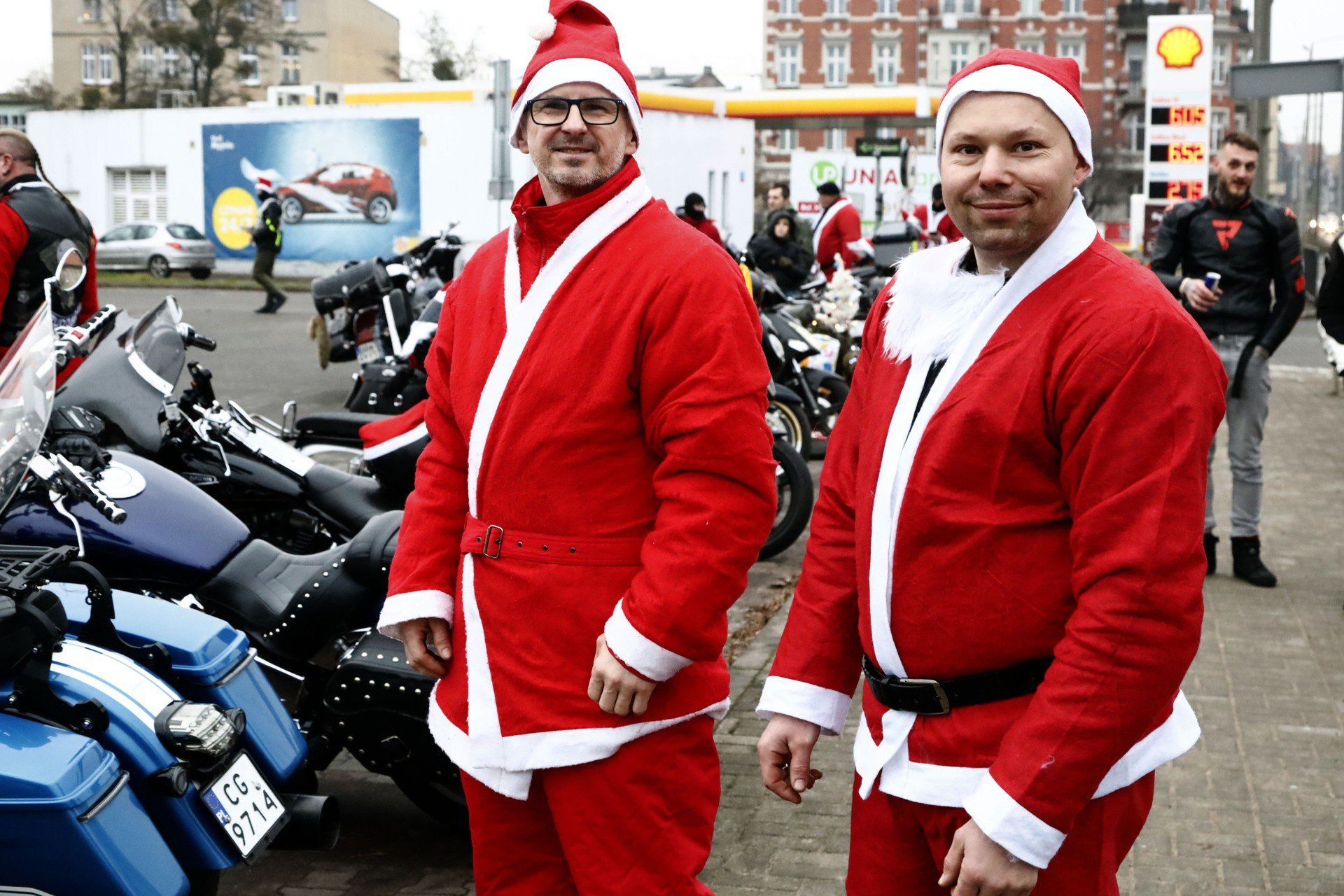 Tak wyglądała motocyklowa parada Mikołajów w Grudziądzu