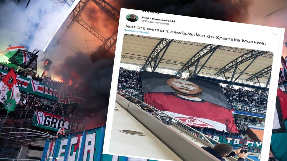 Oprawa Legii Warszawa na sobotnim meczu 