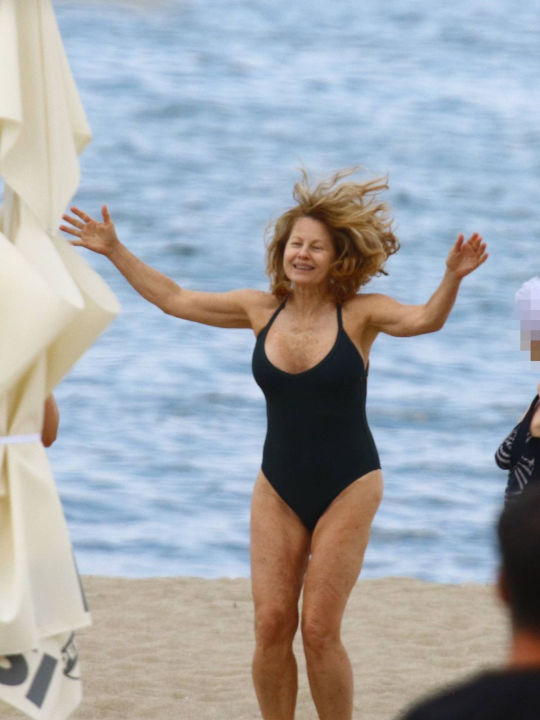 Ewa Skibińska na plaży 