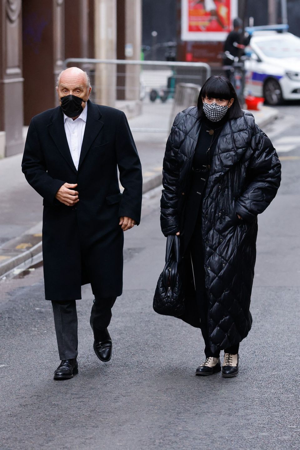 Chantal Thomass i Michel Fabian - Pogrzeb Thierry'ego Muglera
