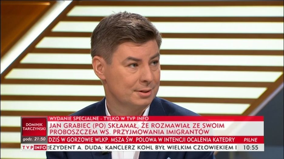 W TVP INFO sprostowano błędną wypowiedź Jana Grabca, rzecznika PO.