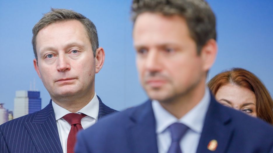Paweł Rabiej z prezydentem stolicy Rafałem Trzaskowskim