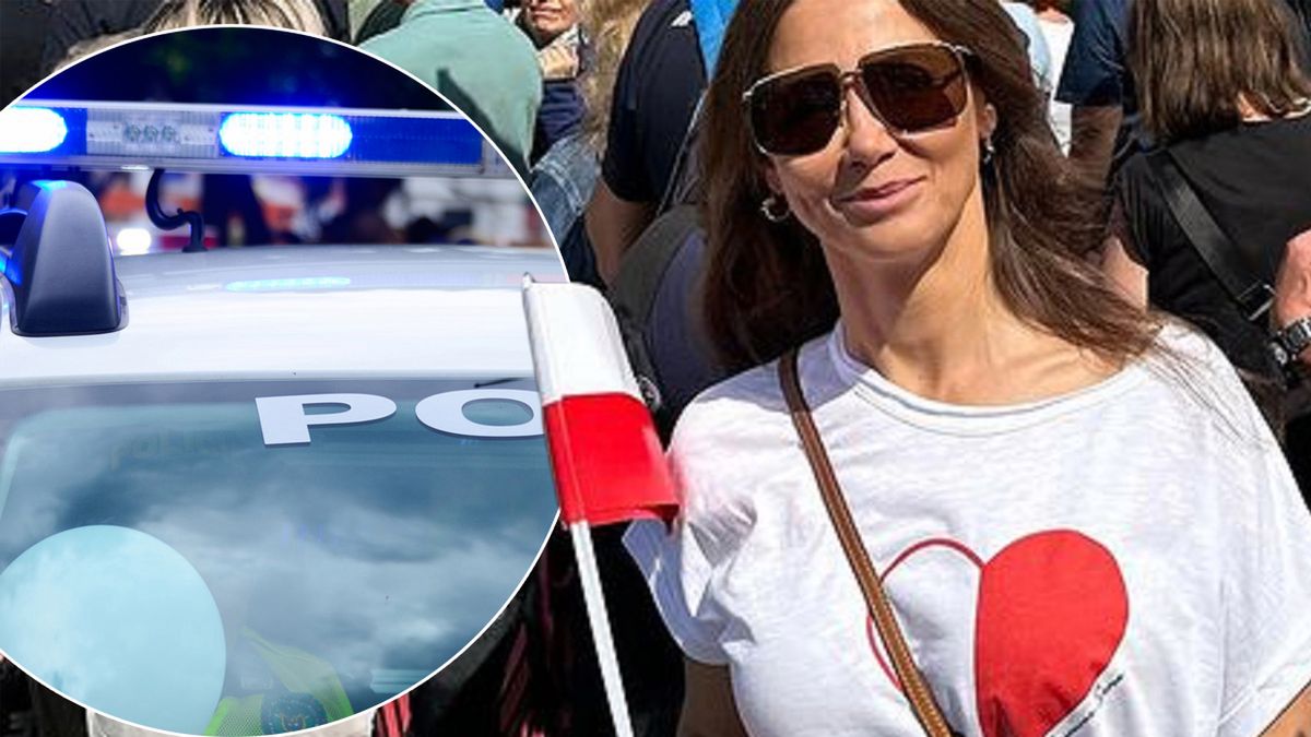 Kinga Rusin podczas marszu dostała nietypową prośbę od policjantów. "Wie Pani, jak to się może skończyć"