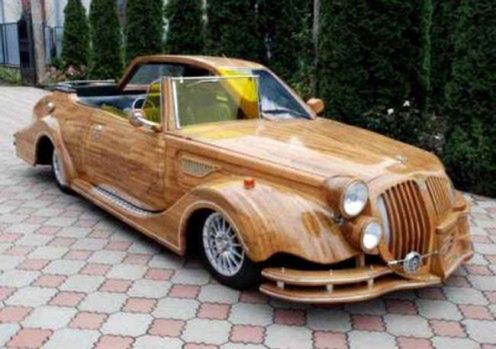 Samochody wykonane z... drewna!
