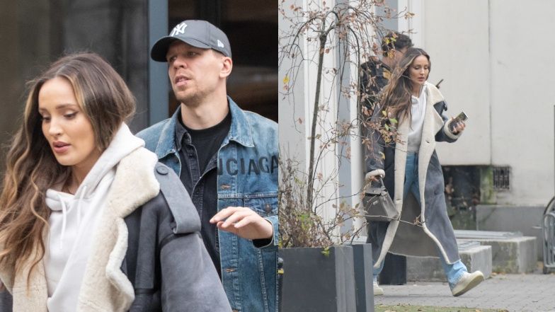 Marina Łuczenko i Wojciech Szczęsny odwiedzają restaurację