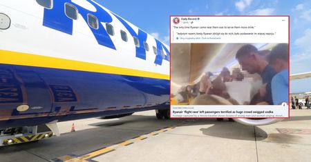 Dantejskie sceny w Ryanairze. "Obsługa tylko donosiła trunki"