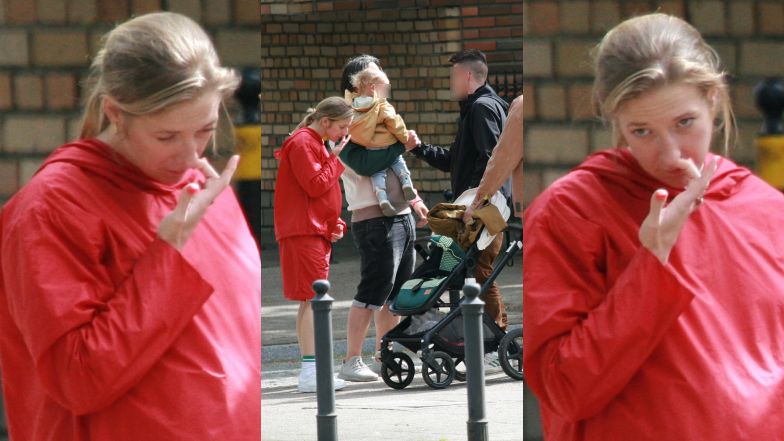 Lara Gessler w Sopocie z mężem i córką