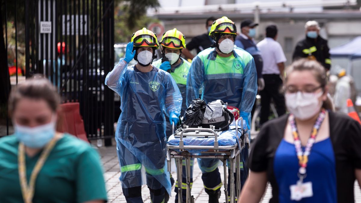 chile szpital ewakuacja