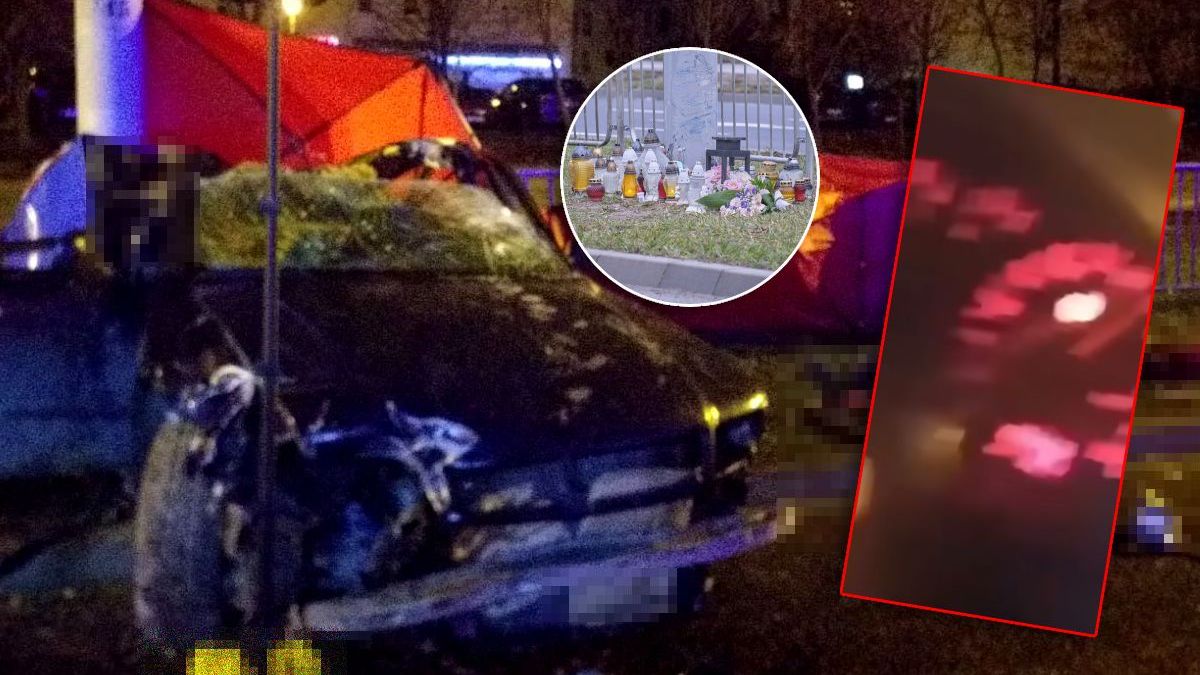 Nastolatkowie rozbili się audi na słupie ul. Jana Pawła II