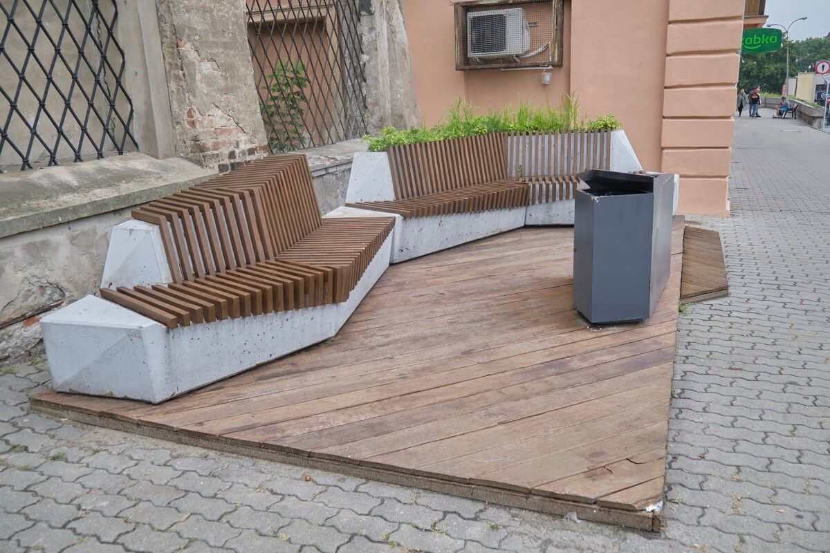 Parklet przy ul. Świętoduskiej