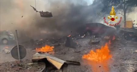 Potężny pożar w Mediolanie. 20-piętrowy apartamentowiec stanął w ogniu